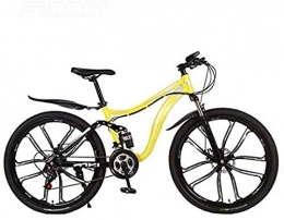 HCMNME Bici HCMNME Bicicletta Durevole di Alta qualit Mountain Bike 26 Pollici Biciclette, Sospensione Acciaio al Carbonio MTB Bici Completa, Doppio Freno a Disco Telaio in Lega con Freni a Disco