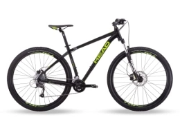 HEAD Mountain Bike Head Granger, Mountain Bike Unisex, Nero Opaco / Verde, 52 cm