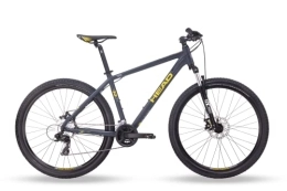 HEAD Mountain Bike HEAD Troy I, Mountain Bike Unisex, Grigio Opaco / Giallo, 41 cm