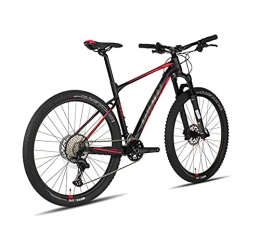 HFDJ Bici HFDJ Giant XTC SLR 2 Lega di Alluminio Leggera XC Mountain Bike da Fuoristrada competitiva a 24 velocità con Freno a Olio Full Matte Bright Black / Red M Altezza Consigliata 165-180 cm