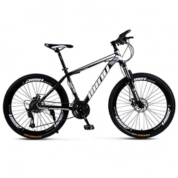 HHKAZ Mountain Bike HHKAZ 24 / 26 Pollici Giovani Uomini E Donne Fuoristrada Mountain Bike Telaio in Acciaio Ad Alto Tenore Carbonio Ammortizzatore Forcella Anteriore 21 / 24 / 27 velocità Freno A Doppio Disco