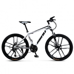 HHKAZ Mountain Bike HHKAZ 24 / 26 Pollici off-Road Mountain Bike Telaio in Acciaio Ad Alto Tenore di Carbonio Freno A Disco Decelerazione Ammortizzatore 21 / 24 / 27 velocità Giovani Uomini E Donne Mountain Bike