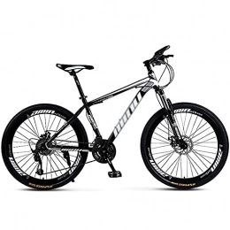 HHORB Bici HHORB off-Road Mountain Bike Telaio in Acciaio Ad Alto Tenore di Carbonio Ammortizzatore Forcella Anteriore 21 / 24 / 27 velocità Freno A Doppio Disco 26 Pollici Giovani Uomini E Donne, D, 21 Speed