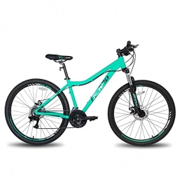 Hiland Mountain Bike Hiland Mountain Bike da 26, 27, 5 pollici, con Telaio in Alluminio, Cambio a 21 Marce, Freno a Disco a Doppia Disco, Forcella Ammortizzata Lock-Out, Colore: Verde Menta, Viola, Bianco…