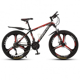 HJRBM Bici HJRBM Mountain Bike 26 Pollici， Biciclette da Fuoristrada， 21 velocità， Doppio Freno a Disco Mountain Bike， Forcella Ammortizzata bloccabile， per Uomo Donna， 3 Ruote da Taglio fengong