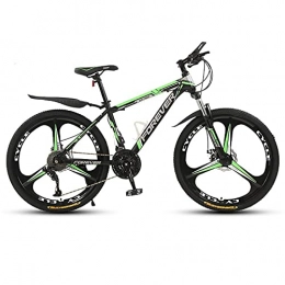 HJRBM Mountain Bike HJRBM Mountain Bike Hardtail, Biciclette da Fuoristrada in Acciaio ad Alto tenore di Carbonio, Ruote da 26 Pollici, 24 velocità, Ruote a 3 Razze, Adatte per Gli Appassionati di Ciclismo jianyou