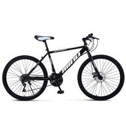 HKPLDE Bici HKPLDE 26 Pollici Mountain Bike 24-velocità Unisex Bicicletta Adulto Studente All'aperto Sport Ciclismo Bici da Strada Ruote con Freni A Disco-nero-24velocità