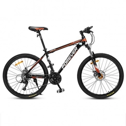 HLMIN-Bicicletta Mountain Bike HLMIN-Bicicletta Pieghevole Telaio in Lega di Alluminio A 24 velocit 26 Pollici Bicicletta da Studente for Adolescenti Corse Fuoristrada for Donne Adulte (Color : Black+Orange, Size : 24Speed)