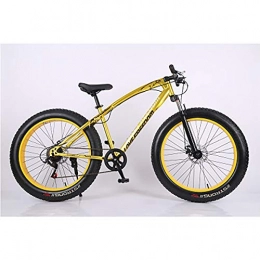 JAEJLQY Bici JAEJLQY Bicicletta Mountainbike - 7 / 21 / 24 / 27 velocità Mountain Bike Bicicletta 26 / 20 Pollici in Acciaio o Telaio in Alluminio Rosso e Nero Trasporto Libero, Gold+26in, 21