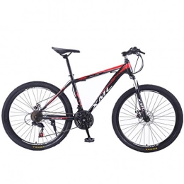 JLZXC Mountain Bike JLZXC Mountain Bike 26" Mountain Biciclette 21 velocità Adulti MTB Bike Acciaio Leggero Carbonio Telaio Doppia della Sospensione del Freno A Disco (Color : Red)