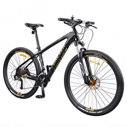 JLZXC Mountain Bike JLZXC Mountain Bike 27" Mountain Biciclette 27 Costi Biciclette in Fibra di Carbonio delle Donne / Uomini MTB Leggero Telaio Disco Freno Anteriore Sospensione (Color : A)