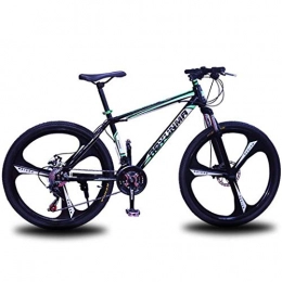 JLZXC Bici JLZXC Mountain Bike Bicycle Bicicletta Bici Mountain Biciclette Unisex 26 '' Leggero Telaio Lega di Alluminio 24 / 27 velocità Freno a Disco Doppia della Sospensione (Color : Green, Size : 27speed)