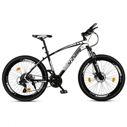 JLZXC Mountain Bike JLZXC Mountain Bike Mountain Bike, 26 '' Pollici Donna Uomo MTB / Biciclette 21 / 24 / 27 / 30 Costi Leggero Acciaio al Carbonio Telaio Anteriore Sospensione (Color : White, Size : 27speed)