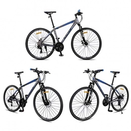 JLZXC Bici JLZXC Mountain Bike Mountain Bike, da 26 Pollici in Lega di Alluminio di Montagna Biciclette, Doppio Freno A Disco Freno Anteriore Sospensione, 27 velocità (Color : Blue)