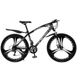 JLZXC Bici JLZXC Mountain Bike Pieghevole di Montagna Adulto Biciclette 26 '' Leggera della Sospensione in Acciaio al Carbonio Telaio 21 / 24 / 27 velocità Freno A Disco Pieno (Color : Black, Size : 24speed)