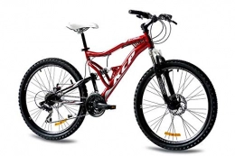 KCP Mountain Bike KCP 26" Mountain Bike Bici Attack 21 Velocitá Shimano Rosso (r) - 66, 0 cm (26 Pollici)