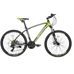 KDHX Mountain Bike KDHX 26 Pollici Mountain Bike in Lega di Alluminio Telaio Senza Coda Freni a Disco Meccanici Anteriori e Posteriori più Colori per Sport all'Aria Aperta (Color : Yellow)