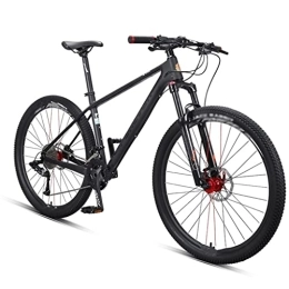 KDHX Mountain Bike KDHX 27, 5 Pollici 33 velocità Mountain Bike Sospensione Completa in Fibra di Carbonio Telaio Rigido Sospensione Anteriore e Freno a Disco per i Giovani Fuoristrada da Corsa (Size : 33 Speed)