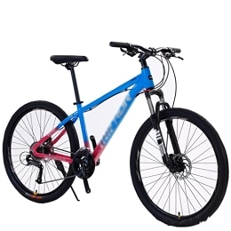 KDHX Mountain Bike KDHX Ruote da 27, 5 Pollici 27 velocità Mountain Bike Telaio Rigido in Lega di Alluminio Freni a Doppio Disco Colori Multipli per Sport all'Aria Aperta per Biciclette per Adulti (Color : Green-Purple)