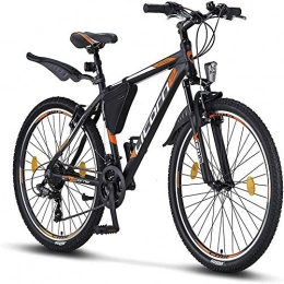 KKLTDI Mountain Bike KKLTDI Sospensione Forcella Ragazzi Bici, 26 Pollici Bike da Mountain, 21 velocità con Gearshift, Bike da Strada Borsa Telaio Mudgard Posteriore, Uomini's Bici A 26"(175cm-195cm)