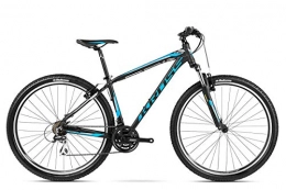 KROSS Bici Kross Bici Bicicletta MTB Mountainbijke Bike Mountain Shimano Alluminio Hexagon B3 (S, Nero / Blu / Grafite)