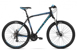 KROSS Bici Kross Bici Bicicletta MTB Mountainbike Mountain Bike Shimano allumnio Hexagon 3.0 (M, Nero / Blu)