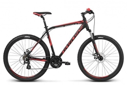 KROSS Bici Kross Bici Bicicletta MTB Mountainbike Mountain Bike Shimano allumnio Hexagon 3.0 (M, Nero / Rosso)