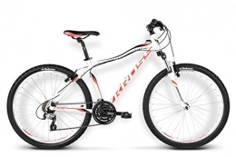 KROSS Mountain Bike Kross Lea F3 Mountainbike Woman Donna MTB Alluminio Performance Suntour Rubena 27.5 Shimano Acera (S, Bianco Rosso)