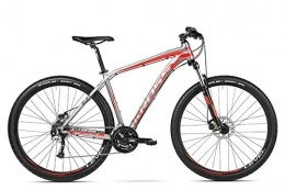 KROSS Bici Kross Level B1 Mountainbike MTB Alluminio Lite Suntour XCM Schwalbe 29 Shimano Altus Sram (S, Grafite Rosso)