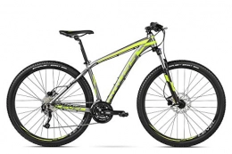 KROSS Bici Kross Level B2 Mountainbike MTB Alluminio Lite Suntour XCM Schwalbe 29 Shimano Deore (S, Grigio Verde)