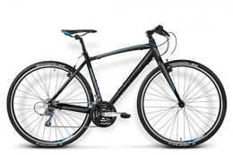 KROSS Bici Kross Pulso 1 Bici da Strada Fitness Alluminio Lite Schwalbe Shimano Claris (XL, Nero Blu)