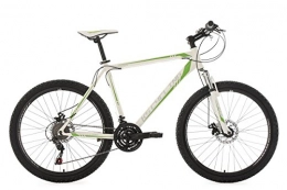 KS Cycling Bici KS Cycling Bicicletta Mountain Bike MTB Hardtail Sharp RH 51 cm, Bianco / Verde, 26, 353 m