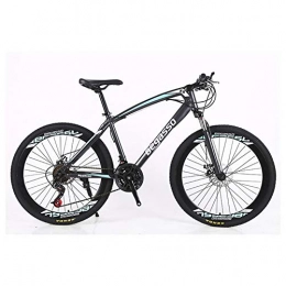 KXDLR Bici KXDLR 26" Mountain Bicicletta, Ad Alta Acciaio al Carbonio Struttura della Montagna Pista Ciclabile, Hardtail Mountain Bike con Doppio Freno A Disco, 21-30 Costi, Blu, 24 Speed