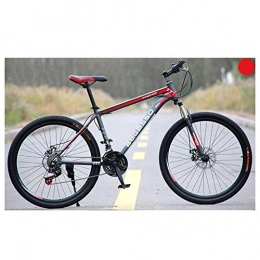 KXDLR Mountain Bike KXDLR 26" Mountain Bike Unisex 21-30 Costi per Mountain Bike, -Alto Tenore di Carbonio Telaio in Acciaio, Trigger Maiusc, Rosso, 21 Speed