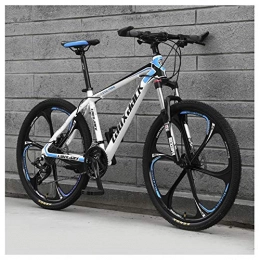 KXDLR Mountain Bike KXDLR 26" MTB Sospensione Anteriore 30 velocità con Mountain Bike con Freni A Doppio Oil, Blu