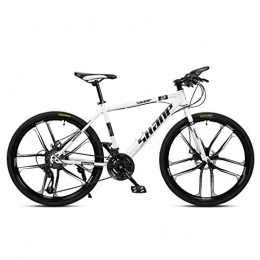 LBWT Bici LBWT 26 Pollici Mountain Bike, All'aperto City Road Biciclette, Variabile off-Road velocità Biciclette, Acciaio al Carbonio Telaio, Articoli da Regalo (Color : White, Size : 30 Speed)