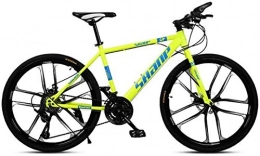 LBWT Bici LBWT Bici da Montagna, 26 Pollici Fuori Strada A velocità Variabile Bicicletta, Sospensione Doppia, Acciaio al Carbonio Telaio, Regali (Color : Yellow, Size : 30 Speed)