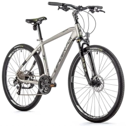 Leader Fox Mountain Bike Leaderfox Freni a disco Shimano a 27 marce Rh57 cm, argento opaco, K23 / 1 / 4 / 1 / 1 / 225