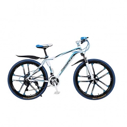 TATANE Mountain Bike Lega di Alluminio della Bici di Montagna, Freno A Disco per Adulti 26 Pollici di Sospensione, Soft Tail Telaio 21 / 24 / 27 velocità Coppie Esterne Student Biciclette, B, 26 inch 27 Speed