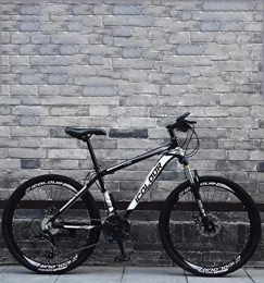 Leifeng Tower Bici Leifeng Tower - Mountain bike pieghevole a coda morbida, con doppio freno a disco / telaio in acciaio al carbonio, bici fuoristrada da spiaggia, ruote da 26 pollici, colore nero, 21 velocità di gioco