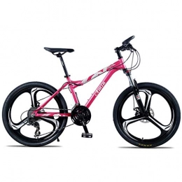 LHQ-HQ Mountain Bike LHQ-HQ 24in 21Speed ​​Mountain bike for adulti, leggera in lega di alluminio Full frame, Ruota Anteriore studente Sospensione Femminile offroad spostando adulti biciclette, freni a disco Sport all'ari