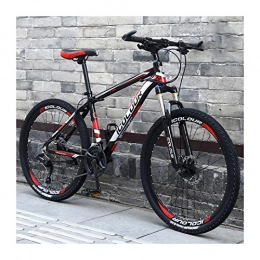 LHQ-HQ Mountain Bike LHQ-HQ Mountain Bike 26 Pollici Alluminio Leggero 27 velocità, Ruota A Raggi, per Donne, Adolescenti, Adulti, Black And Red