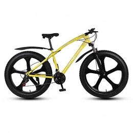 LILIS Mountain Bike LILIS Mountain Bike Bicicletta MTB Mountain Bike for Adulti Beach Bike motoslitta Biciclette Big Tyre for Uomini e Donne 26in Ruote Doppio Freno a Disco (Color : Yellow, Size : 21 Speed)