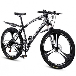 LUO Bici LUO Mountain Bike Bicicletta per adulti, telaio in acciaio ad alto tenore di carbonio, mountain bike per tutti i terreni Hardtail, nero, 26 pollici 27 velocit, Nero