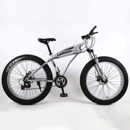 LUO Bici LUO Mountain bike per adulti con pneumatici grassi, bici da crociera leggera con telaio in acciaio ad alto tenore di carbonio, bicicletta da uomo per motoslitta da spiaggia, ruote da 26 pollici con d