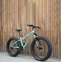 LUO Bici LUO Mountain bike per pneumatici per adulti, bici a doppio freno / cruiser, bici da motoslitta da spiaggia, cerchi in lega di alluminio da 24 pollici, arancione, 24 velocit, Blu