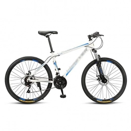 LZZB Bici LZZB Mountain Bike per Adulti Ruote da 26 Pollici Cambio a 24 / 27 velocità Freni a Doppio Disco con Telaio in Acciaio al carbonio / Blu / 27 velocità