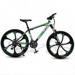 M-YN Mountain Bike M-YN 26in Mountain Bike 21 / 24 / 27 velocità Bicicletta Bicicletta Piena Sospensione MTB(Size:21 Speed, Color:Nero+Verde)