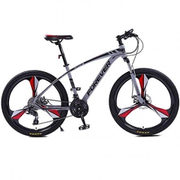 Minkui Bici Minkui Freno a Disco Meccanico Anteriore e Posteriore da 24 velocit / 26 Pollici per Uomo e Donna da Corsa in Mountain Bike all'aperto e Citt da diporto-27-speed-ya Gray-One Wheel