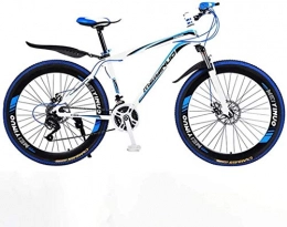 MJY Bici MJY 26 In mountain bike a 24 velocità per adulto, telaio completo in lega di alluminio leggero, sospensione anteriore per uomo, bicicletta a disco, freno a disco 6-11, B